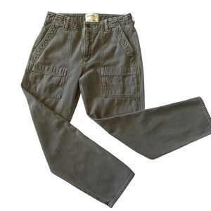 Citizens of Humanity Chelsea Surplus Cargo Pants Olive Gray Size 26 Utility